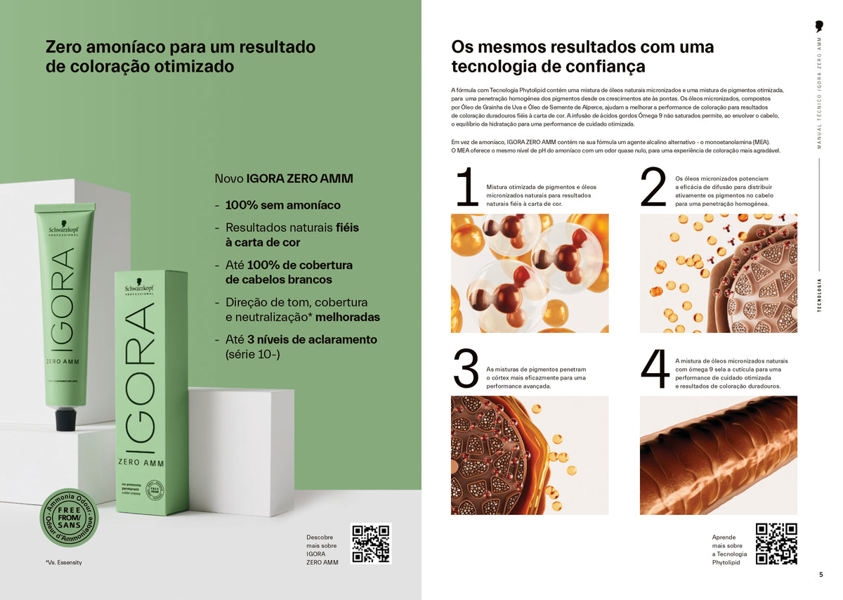 Todas As Cores Coloração Igora Zero Amm Escolha A Sua