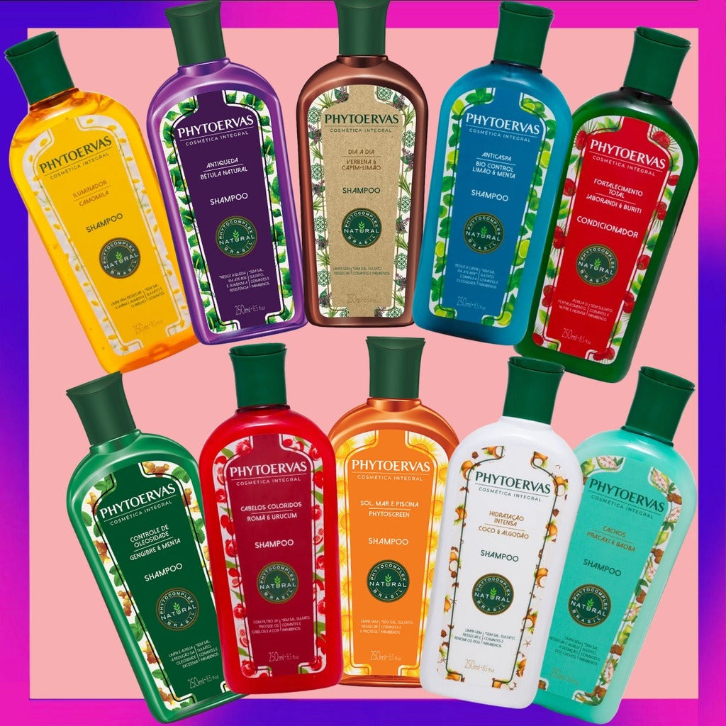 Shampoo Phytoervas 250ml - Todas as fragrâncias. Escolha a sua