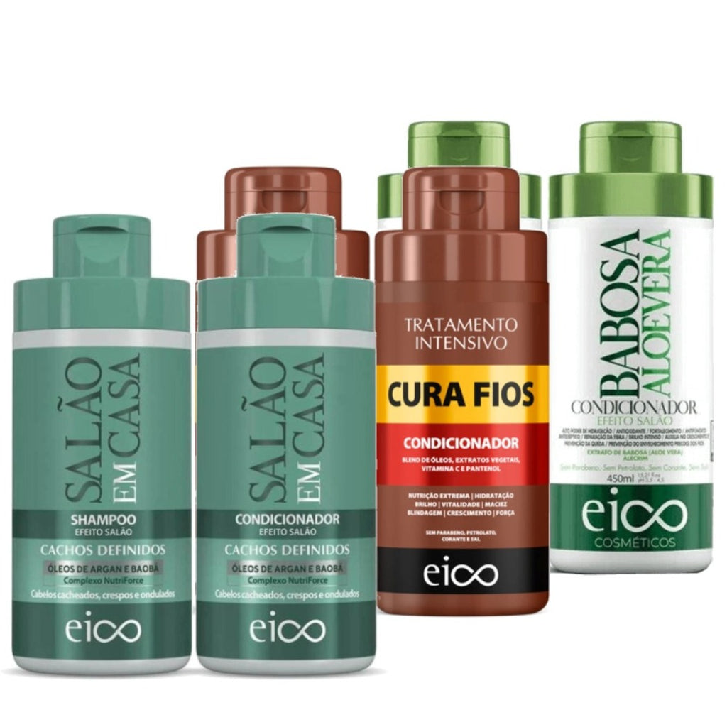 Kit Eico Shampoo + Condicionador 450ml. Escolha o seu.