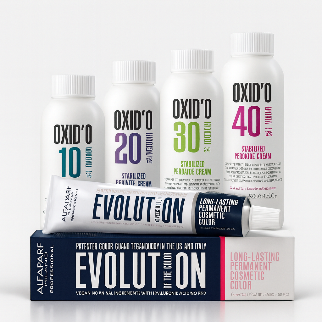 Kit Coloração Alfaparf Evolution Harmonizers + Ox de Sua Preferência