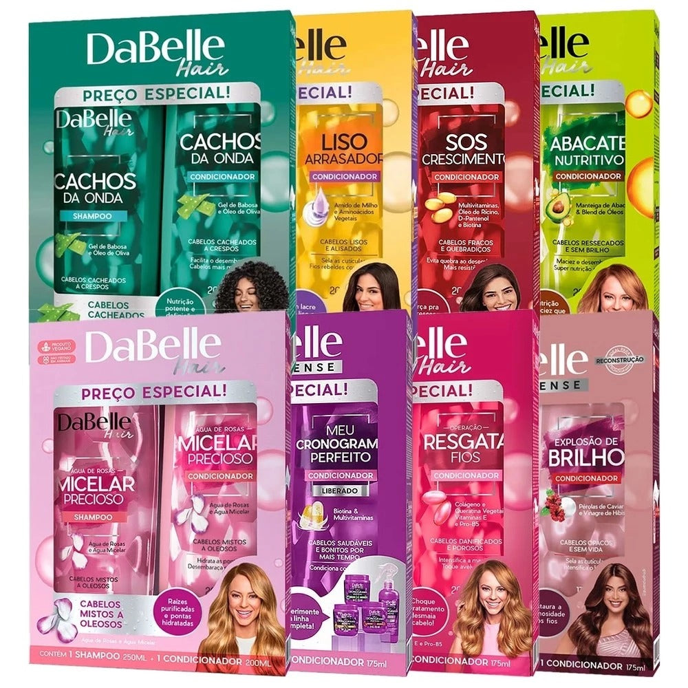 Kit Dabelle Shampoo 250ml + Condicionador 200ml. Escolha o seu.