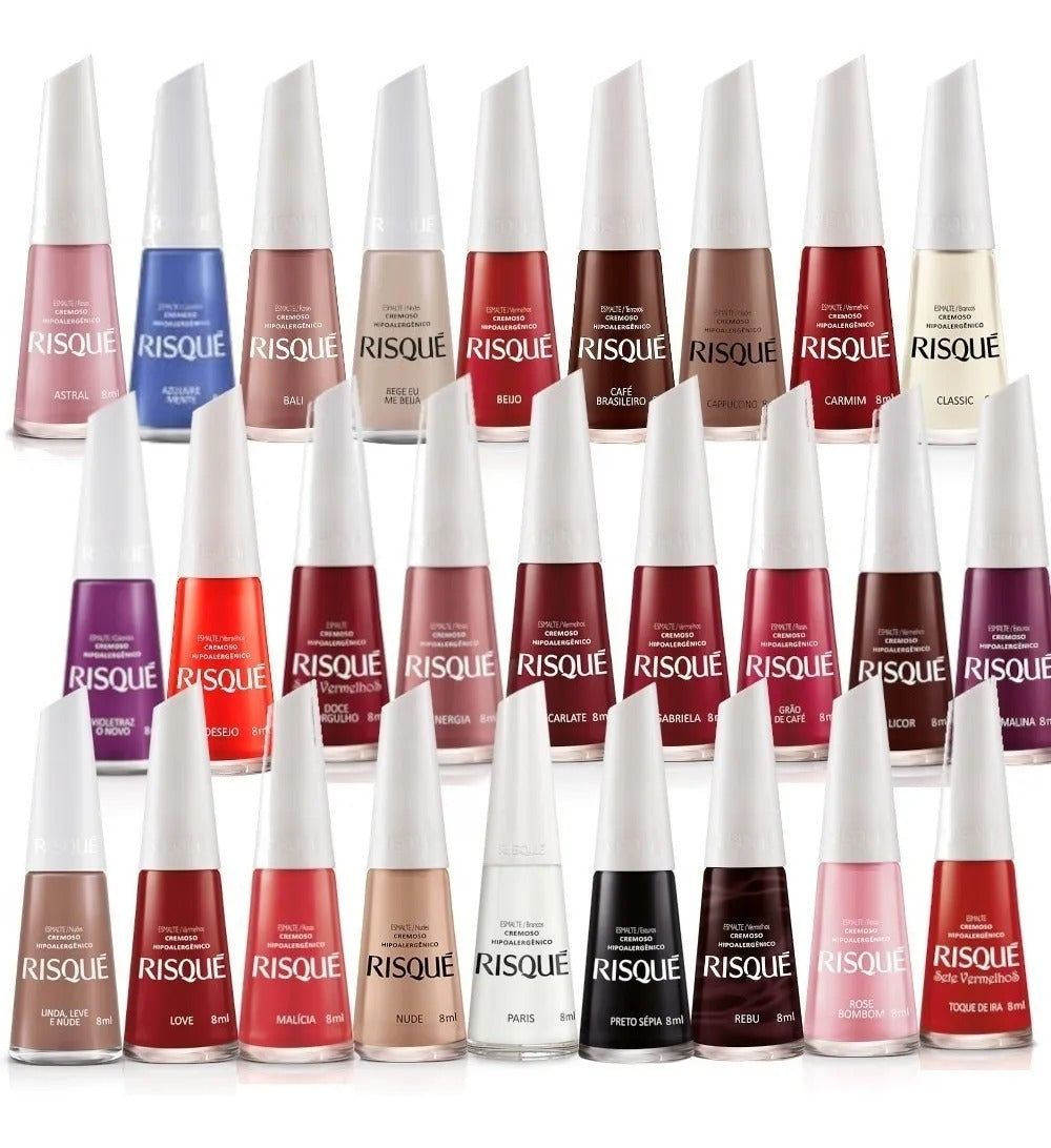 Esmalte Risqué 8ml. Escolha a sua cor.
