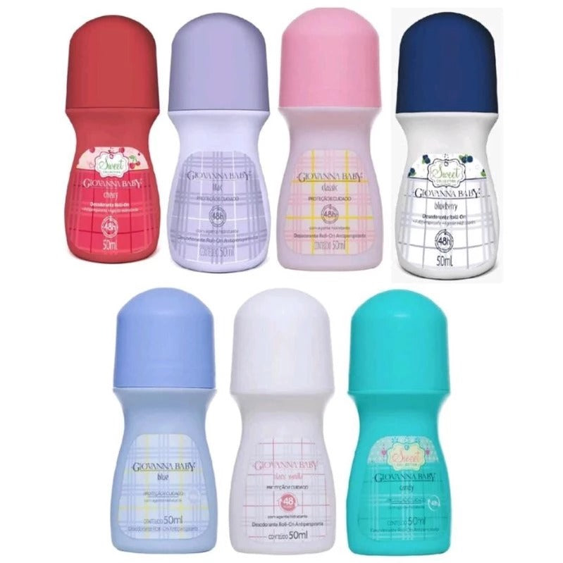 Desodorante Giovanna Baby Roll-on 50ml. Escolha sua Fragrância.