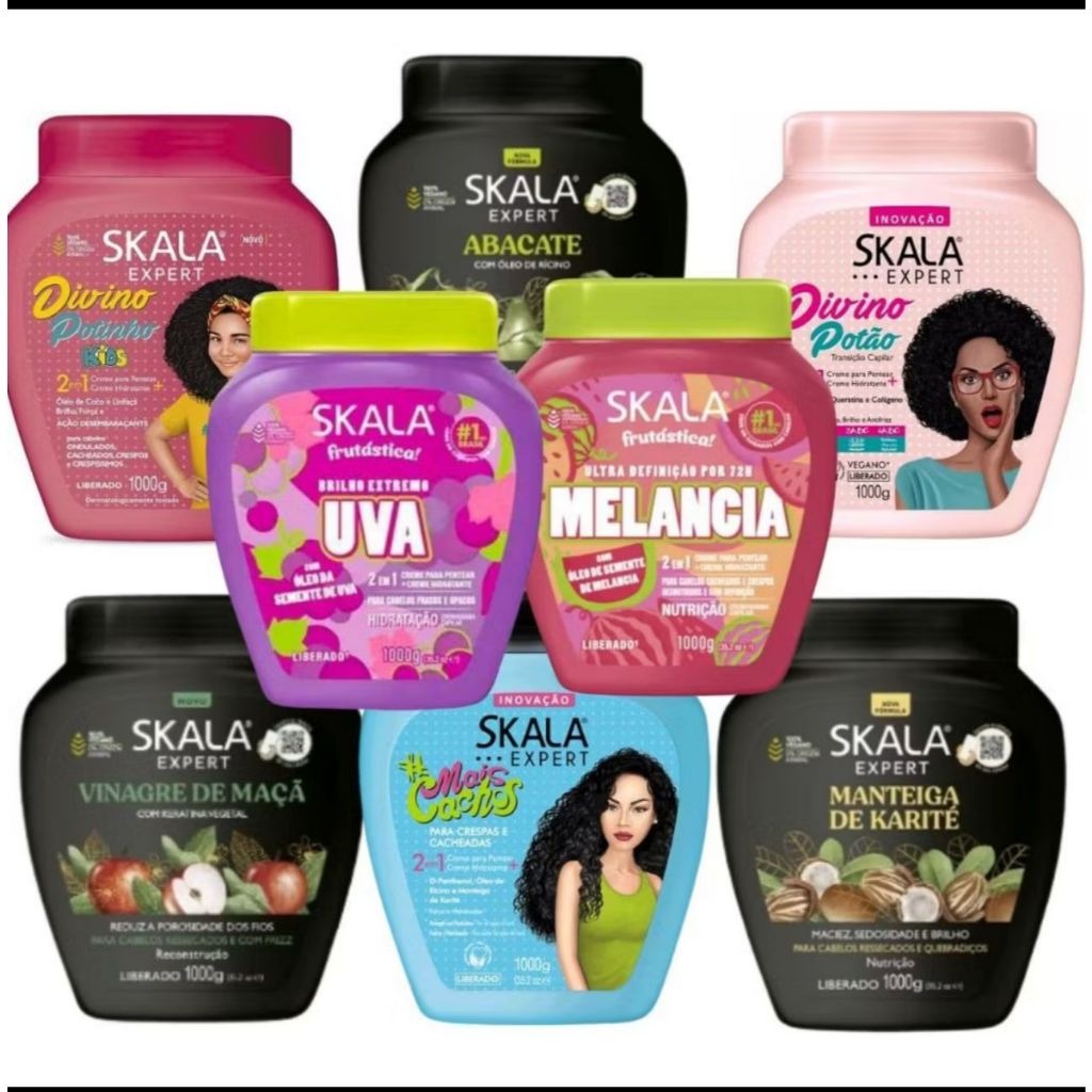 Skala Expert - Máscara Capilar 1L. Escolha sua fragrância.
