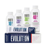 Kit Coloração Alfaparf Evolution Marrons Frios + Ox de Sua Preferência