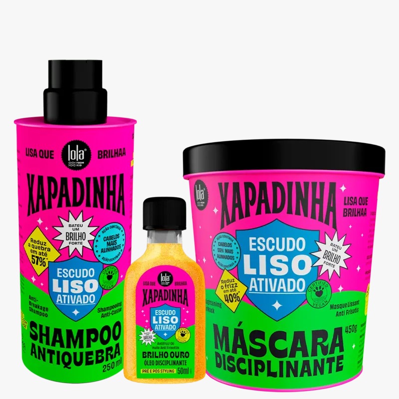 Kit Lola Cosméticos Xapadinha– Bálsamo + Shampoo + Máscara